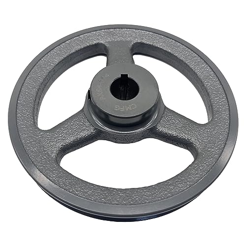 CMFG AK64-3/4 v Belt Pulley, 6.25 inch OD, 3/4 Inch Bore,Cast Iron Material, AK Single Groove Mechanical v-Belt Pulleys for "4L" or "A" or "3L" Belts