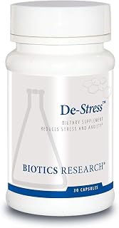 Biotics Research De-Stress Patented Nutrient Designed to Support Calmness, Healthy Sleep Habits, All-Natural Supports Mental Wellness & Calm. 30 Capsules