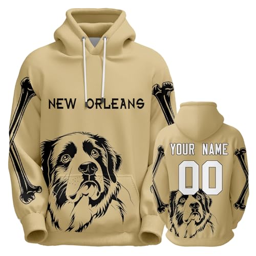 Custom Football Hoodie City Mascot Hooded Personalized Name Number Sweatshirts Fans Gift for Men Women Youth S-5XL