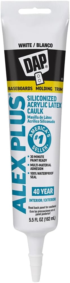 Caulk, 5.5 oz, White