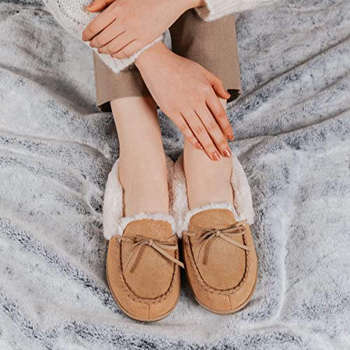 RockDove Women's Caroline Glittered Moccasin Slipper2