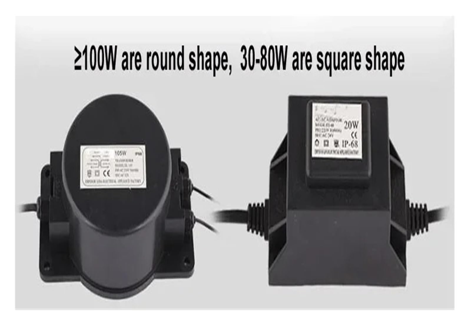 Transformador subacuático a prueba de agua AC220V a Ac 12V 24V 30W 200W IP68 controlador Led subacuático transformador fuente de alimentación adaptador electrónico al aire libre for nadar