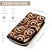 Blueberry Cinnamon Rolls Fashion Wallet Credit Card Holders Large Wristlet Handheld Coin Pockets