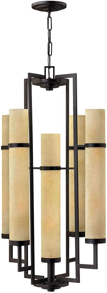 Hinkley Cordillera Collection Contemporary Modern Ten Light Foyer, Rustic Iron
