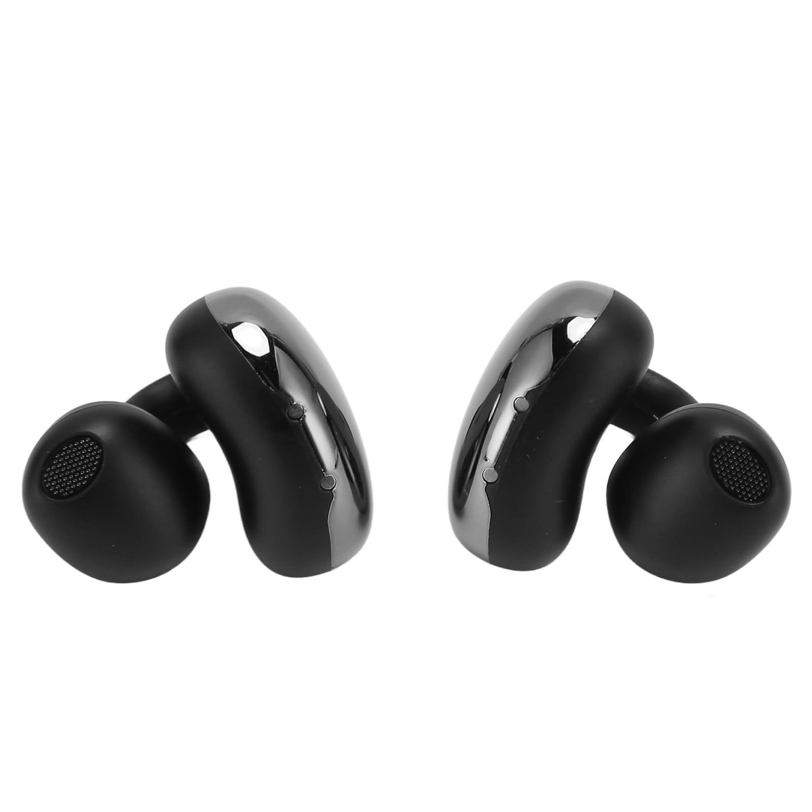 Pendientes Auriculares Inalámbricos, Cómodos Y Sencillos Control Táctil 5.3 Batería De Larga Duración Conducción Ósea Pendientes Deportivos con Clamp/Holder (Black)