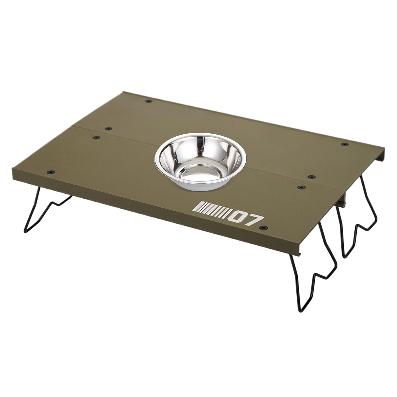 Table de camping pliante légère pour poser repas et ordinateur portable