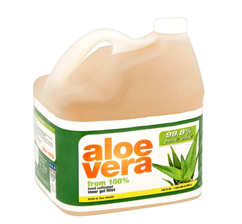 Aloe Vera Wellness Drink – Large 128 fl oz Bottle for Daily Hydration & Nutrition