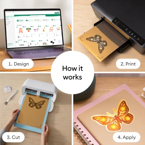 Cricut Gold Vinyl Sticker Paper (20 Sheets, 8.5x11) | Printable Stickers For Inket Printer - Compatible with Cricut Maker, Explore, & Joy Xtra Machines - image 4