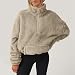 KONG JIMFAN Teddyjacke Damen Stillpullover 3 In 1 Jacke Daunenweste Softshelljacke Steppmantel Mädchen Kurz Trenchcoat Strickjacke Lang(Khaki,M)