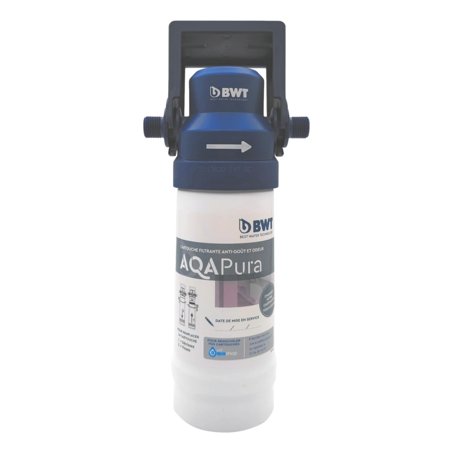 Filtro De Agua Para Grifo Debajo Del Fregadero Bwt Aqa Pura - 3/8" Compatible Con Todos Los Grifos - Filtración De Carbón Activo