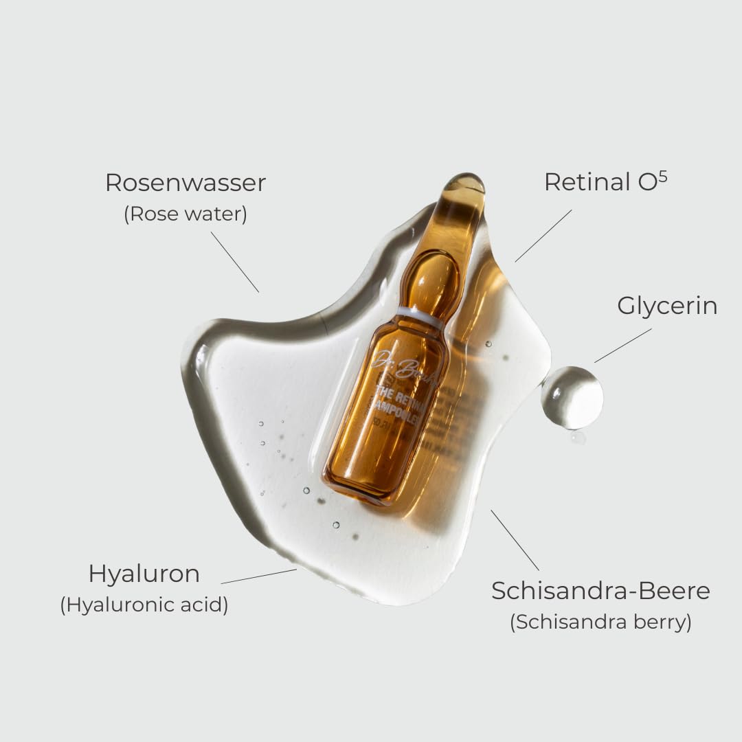 The Retinal Ampoules (14 x 1 ml) – Anti-Aging Gesichtsampullen mit Retinal – unterstützt Hauterneuerung & Ebenmäßigkeit – glättet Falten – dermatologisch getestet
