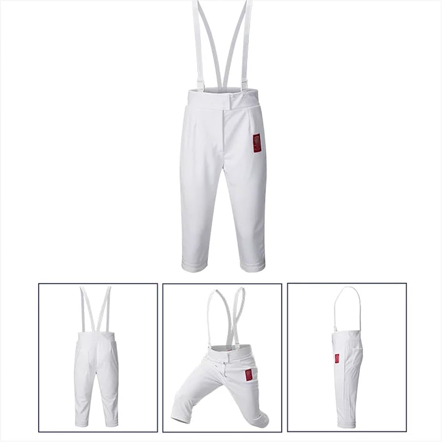 Fencing Uniform Suit, Jacket Pants Vest Set, 350N，Fencing Clothing, Fencing Training Equipment, for Foil/Epee/Sabre Daily Training(56)