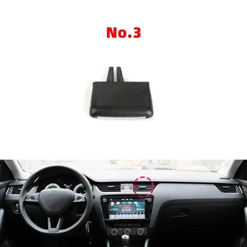 Rejilla frontal de CA para Skoda Octavia MK3 A7 2015-2020, perilla de ajuste de salpicadero 2