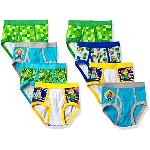 Minecraft Boys' Underwear Multipack Briefs - 8 Pack Cover