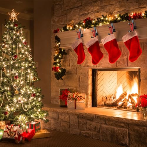 image for Gasuio 2 in 1 Garland and Stocking Mantel Holders, 2025 New Adjustable