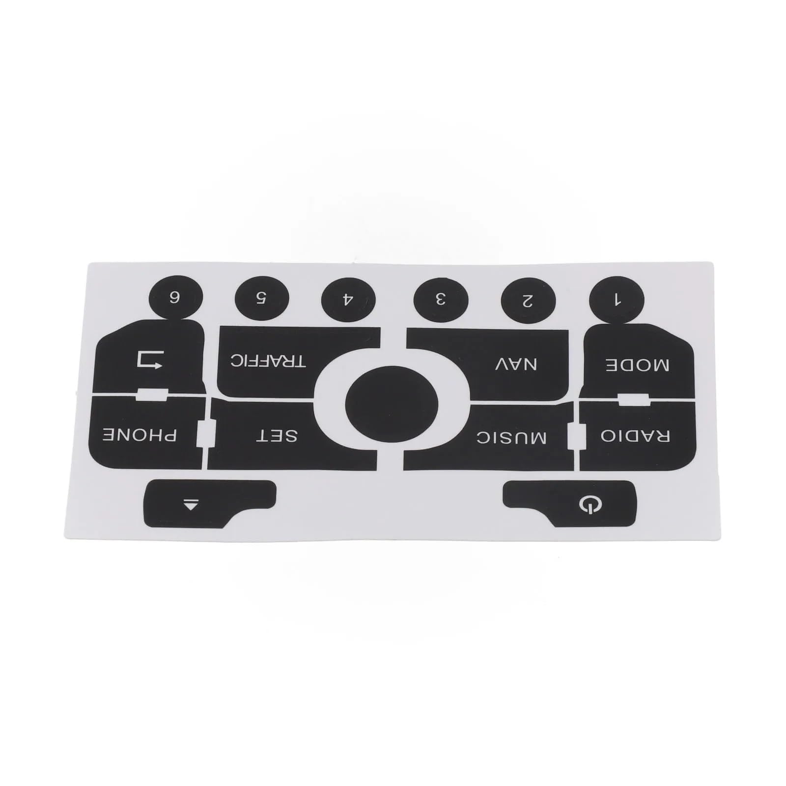 Wsbojxth One Color Repair Patch Compatible With Peugeot 3008 308 Car Navigation Radio Button Repair Sticker Interior Decor Accessories