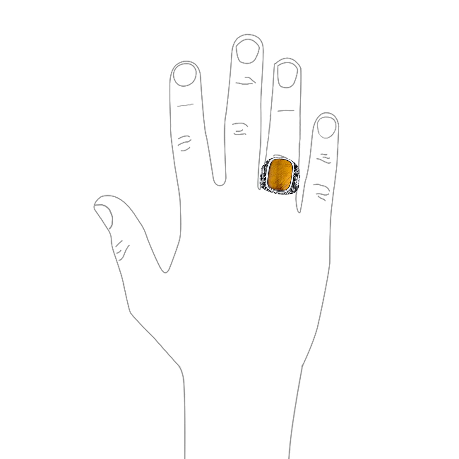 Sie Herren Executive Edelstein Großen Braunen Tiger Eye Black Onyx Reiter Hengst Pferd Ring Western-Schmuck Für Männer Massiv Oxidiert .925 Sterling Silber Handgefertigt In Der Türkei Anpassbar