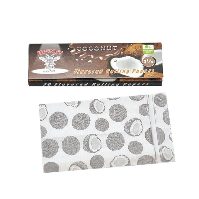 PUFF SMART HORNET COCONUT FLAVORED ROLLING PAPERS 1/4 SIZE FLAVOR CIGARETTE ROLLER (1 PCS)-image-5
