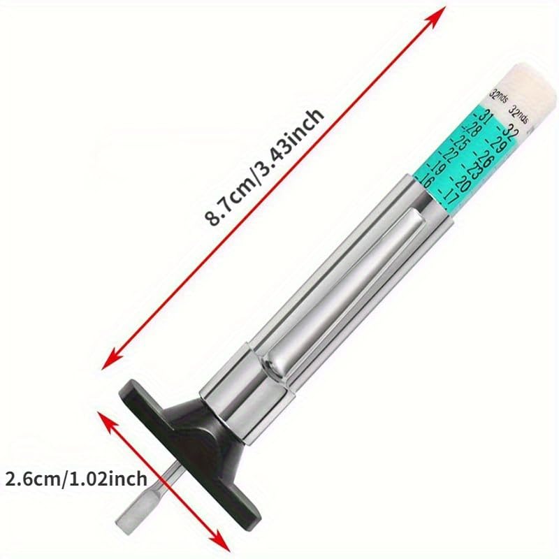 25mm Car Tyre Tire Tread Depth Gauge Meter Auto Tire Wear Detection Measuring Tool Caliper Thickness Gauges