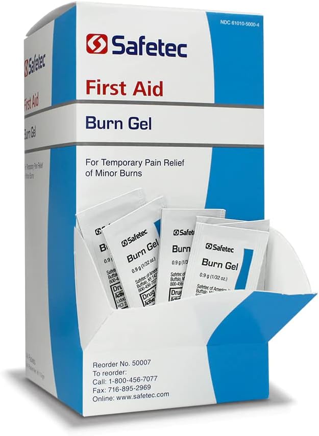 Safetec Burn Gel 0.9 gram 144 count box