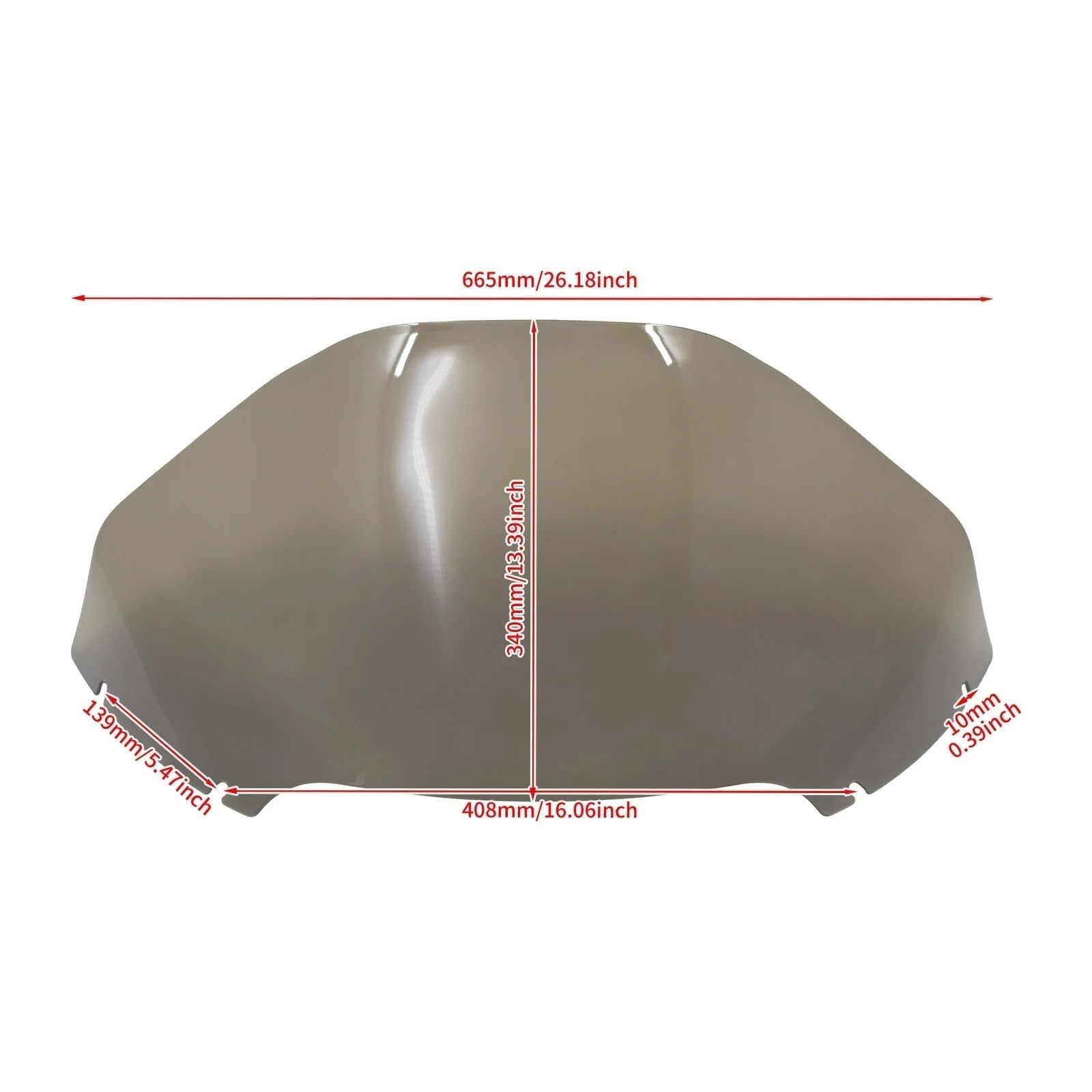 Deflektor motocykla Owiewka 13" Pasuje do Harley Touring Road Glide ST Ultra Limited CVO FLTRXS FLTRU spojler przedłużający szyba przednia(S Windshield)