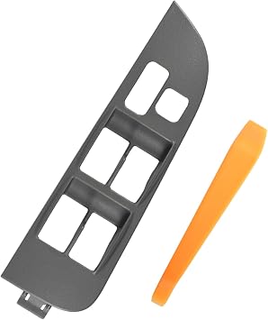 Master Power Door Window Switch Bezel Trim Fits for 1998-2002 Toyota Corolla 74232-02060-B0 74232-12200-B0 Gray, Left