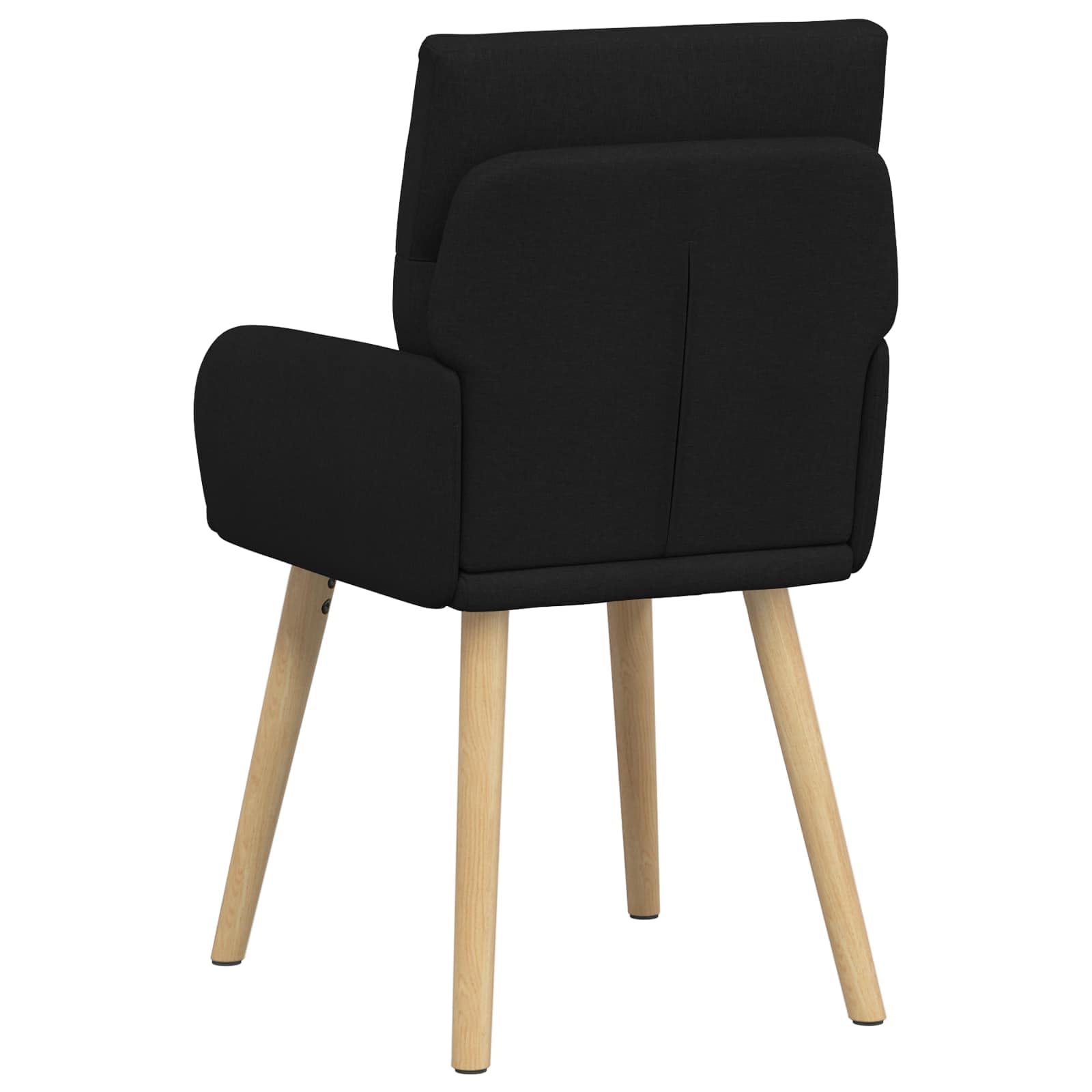 Sillas de Comedor 4 uds. Tela Negro 60 x 56 x 96 cm, Sillas de Comedor, 36.2 kg-3428359