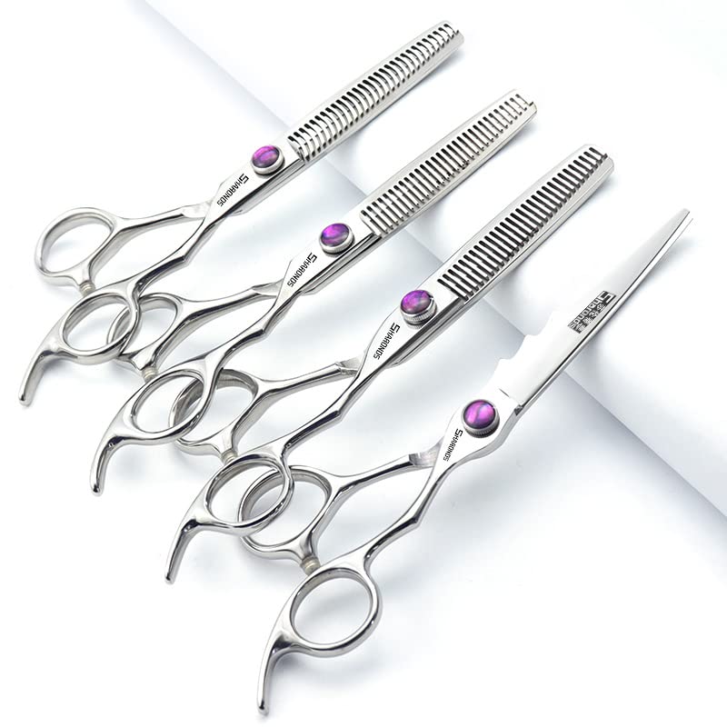 Ciseaux de coiffeur japonais 440C lot de 4 paires de 15,2 cm pour salon