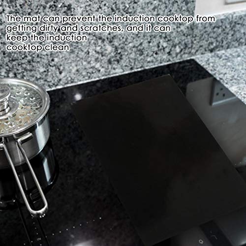 Induction Cooktop Mat,BBQ Grill Mat,Silicone Oven Liner Mat,NonSlip,Washable Cooktop