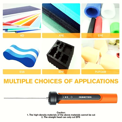 4 in 1 Hot Wire Electric Foam Cutter Kit, Styrofoam Cutting Tool 15W/ 6V with Case, Heated Foam Carving Knife Kit (Toolbox Orange)