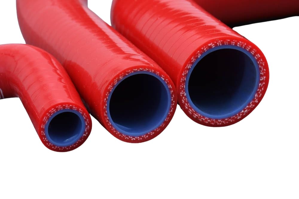 avdb-moto Juego Mangueras de Radiador Agua Compatible con HONDA CBR 600 RR 600RR PC37 2003-2004 (Rojo)