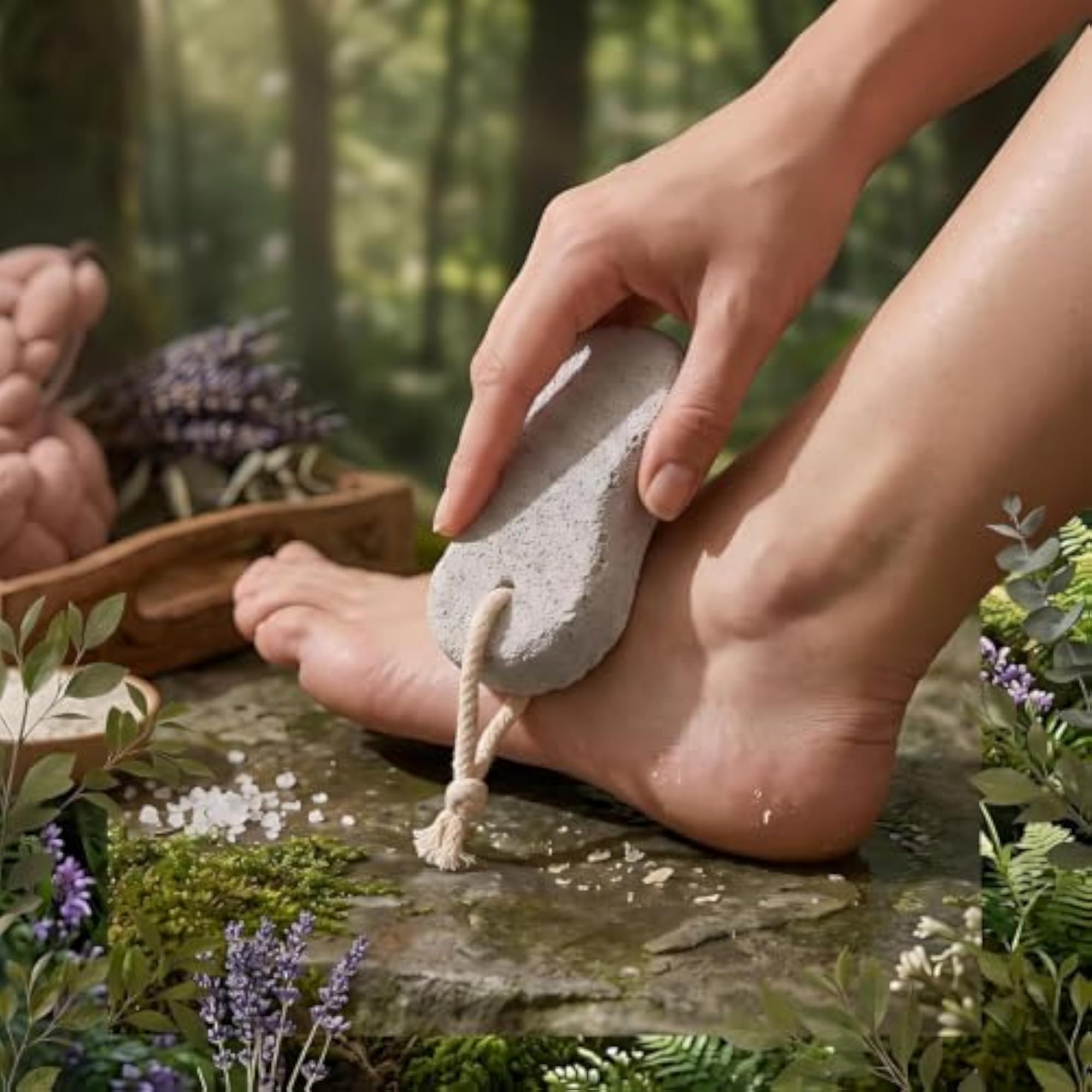 3-in-1 Bath Essentials Set with Exfoliating Body Sponge