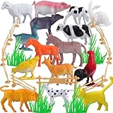 ❤ Tiere Figuren Spielzeug: Die Mini Figuren in verschiedenen Formen und Farben sind ideal für Kinder und Sammler. Großartiges Lernspielzeug zum Tiere lernen, großartiges Geschenk für Mädchen und Jungen.