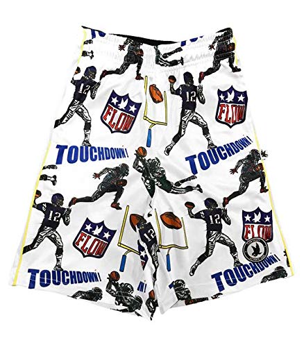 Flow Society Boys End Zone Flow Attack Short White - Football - Athletic - Gym Short