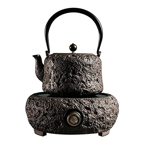 AWJ Tetera de Hierro Fundido, Tetera Grande de Hierro Fundido, Tetera, Tapa de Olla de Cobre, Tetera, Estufa eléctrica…