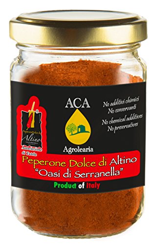 Peperone rosso dolce di Altino macinato, vaso da