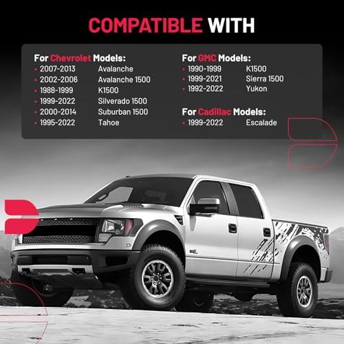 Image of BDFHYK 6x139.7mm Wheel Spacers 2 inch 6x5.5 Spacer Compatible with Chevrolet 1999-2022 Silverado 1500 Suburban 1500 Tahoe 1992-2022 GMC, Forged 6 Lug Wheel Adapters M14x1.5 & 108mm Hub Bore, Set of 4