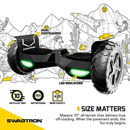 Swagtron T6 Off-Road Hoverboard - First In The World To Handle Over 380 Lbs thumb #5