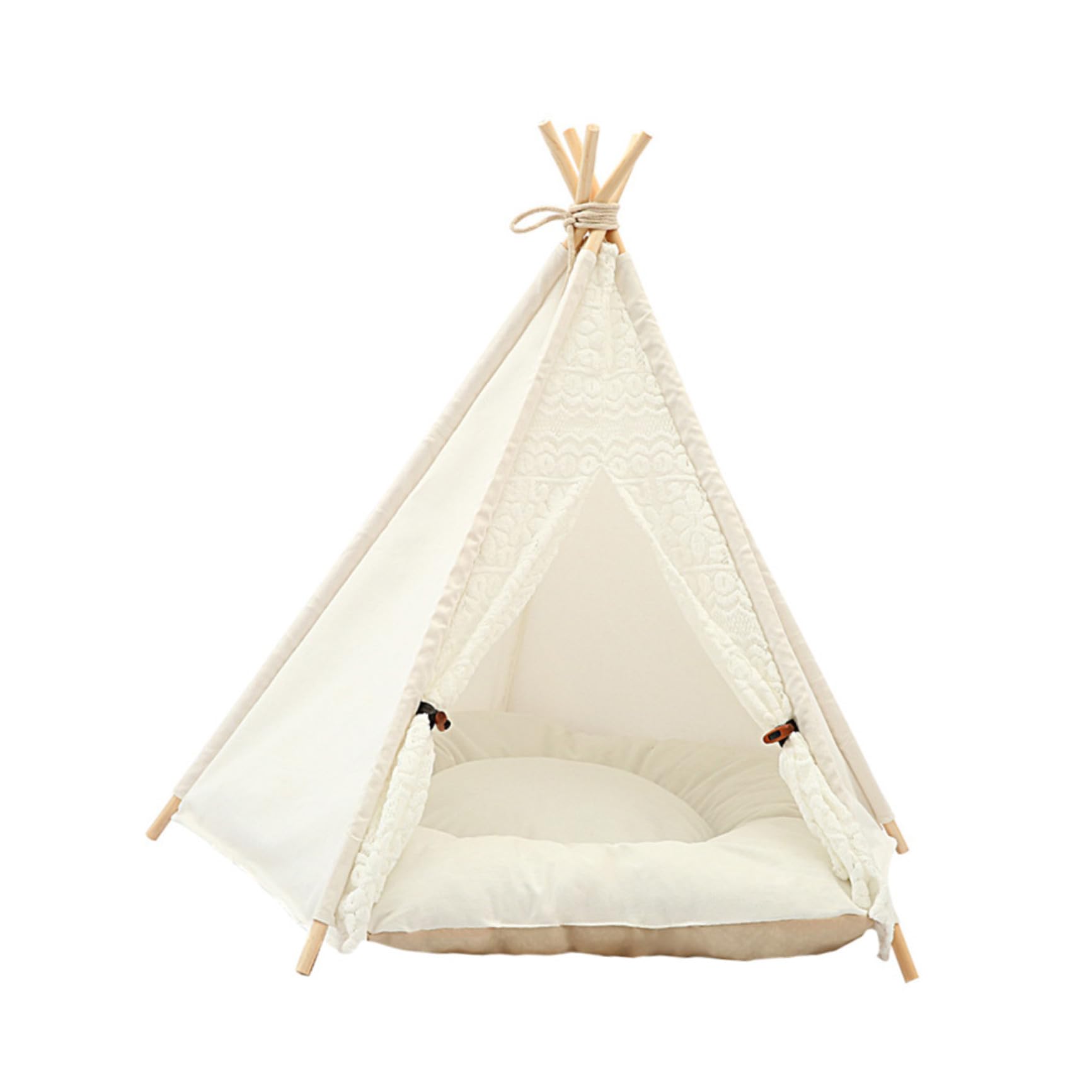 POPETPOP Tente tipi pour chien ou chat portable d'intérieur ou d'extérieur pour animal de compagnie de petite et moyenne taille