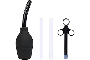 Enema Kit Douche Bulb for Men Women 10.5 Oz, Leakproof Anal Douche