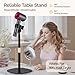 Hair Dryer Stand Holder, Hands Free Hair Dryer Stand with 360 Degree Rotating, Height Adjustable Countertop Blow Dryer Holder, Drubale Dryer Stand Works for 99% Blow Dryer