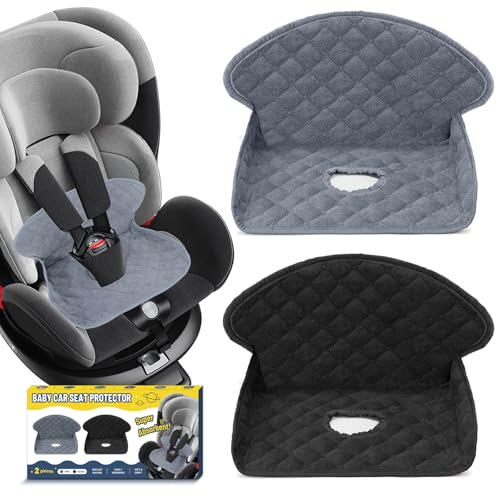 MEMOEVER Potty Training Car Seat Protector Waterproof Soft Pads for Toddlers and Infants Travel-Friendly Non-Slip Car Seat Liner Fits All Car Seats and Strollers