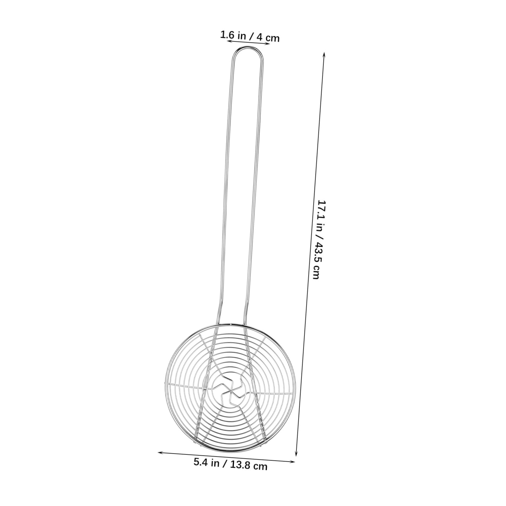 YARNOW Skimmer Colapasta in Acciaio Inossidabile Argento Maglia Fine, Mestolo Filtrante Resistente e Lucidato per Cottura e Miscelazione in Cucina