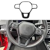 Fewshaw Carbon Fiber Style Steering Wheel Cover Molding Trims for Acura Integra for Honda Civic 2022-2025 for Accord HRV CRV 2023-2025