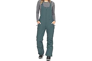 Women's Insulated Waterproof Ski Bib Overalls