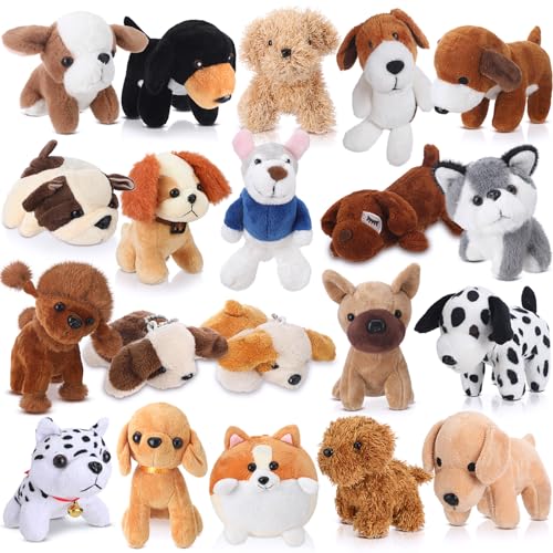 Sosation 20 Pcs Mini Stuffed Animal Dog Bulk Adopt a