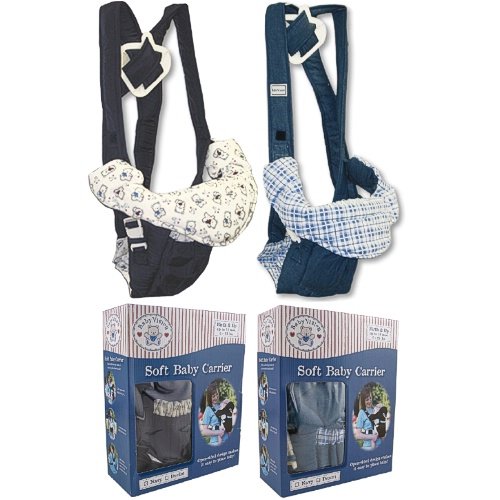 Luvable Friends Deluxe Soft Baby Carrier, Denim Child