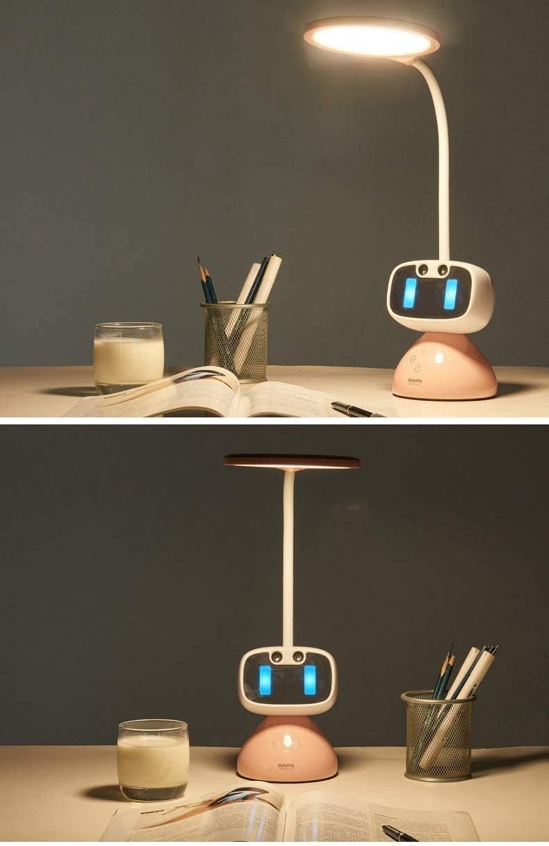 Bracket Light Study Cartoon Children's Learning Reading Light Led Table Lamp to Standard Lamp Eye Protection Desk Lamp Ensure Vision Health Learning Reminder Intelligent Voice Reminder Desktop,