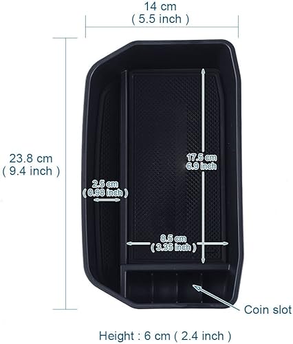 Miniatura 2 de JSCARLIFE Reposabrazos para consola central de automóvil, bandeja organizadora de guantera, almacenamiento secundario, compatible con Toyota Land