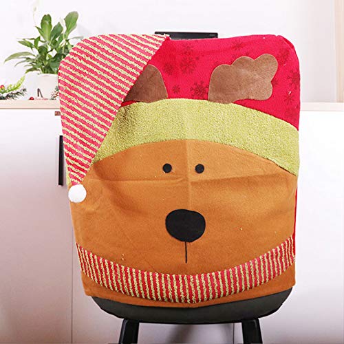 Kerst Decor hoge kwaliteit doek duurzaam milieuvriendelijk Xmas Stoel Cap Stoel Slip Case matig voor eettafel set home… - Afbeelding 7